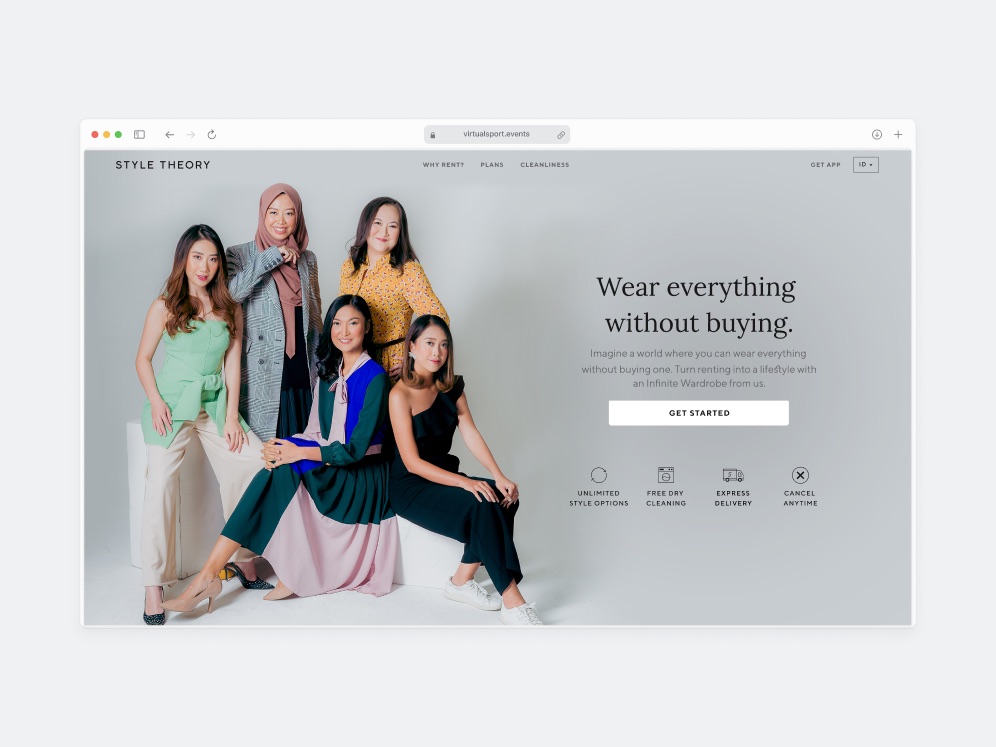 Editorial fashion group portrait